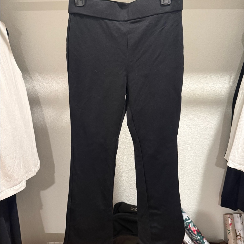 Stretchy thick slack/yoga pants, flared leg